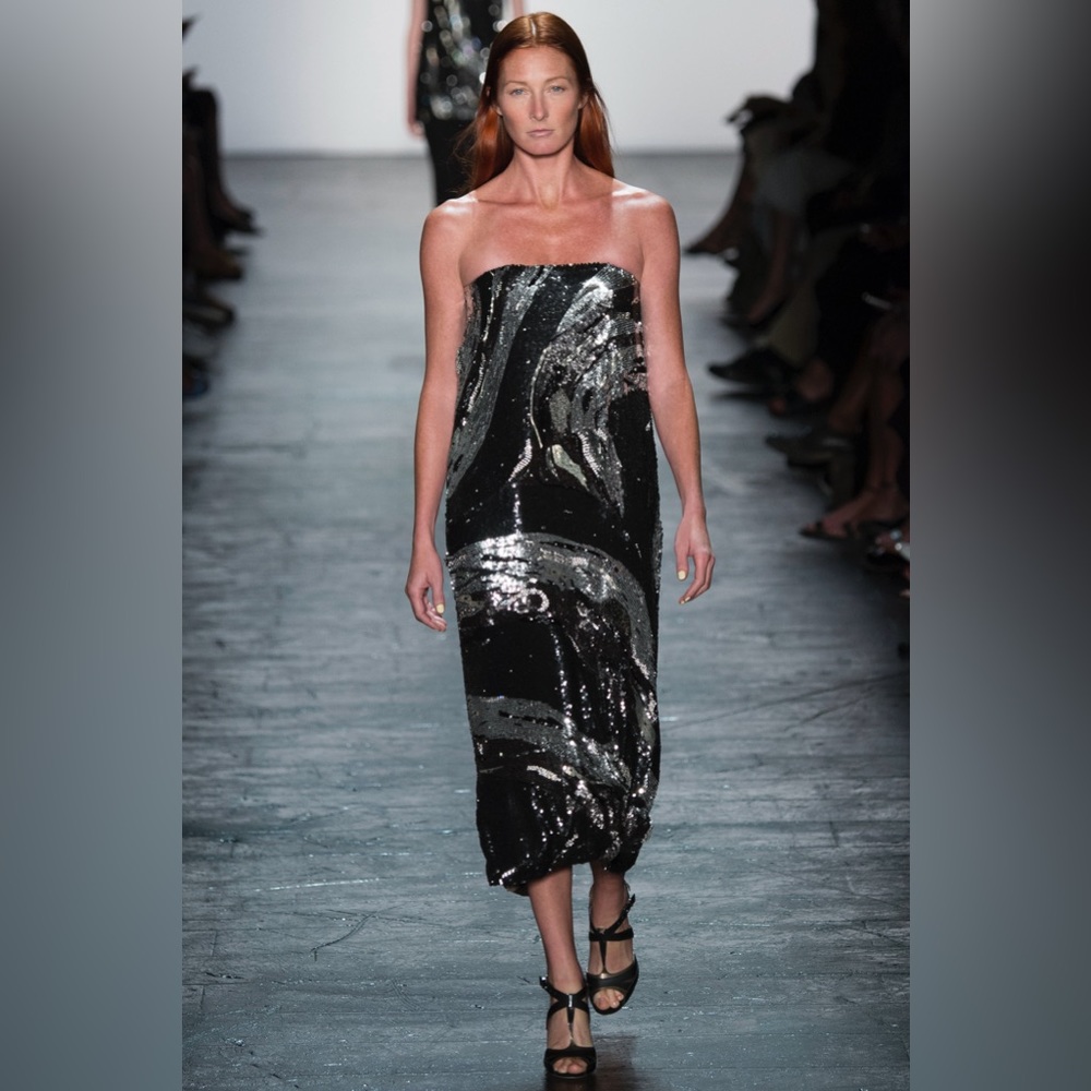 Prabal Gurung Strapless Sequin Dress Size 0 | NWT